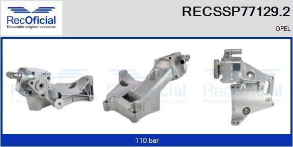 RECOFICIAL RECSSP77129.2 - Хидравлична помпа, кормилно управление vvparts.bg