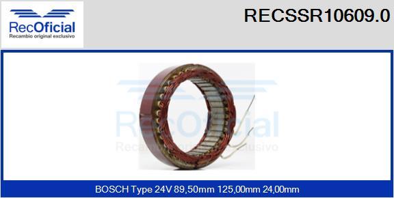 RECOFICIAL RECSSR10609.0 - Статор, генератор vvparts.bg