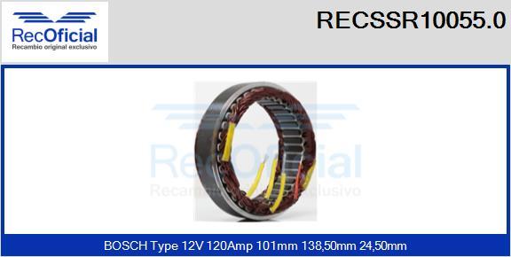 RECOFICIAL RECSSR10055.0 - Статор, генератор vvparts.bg