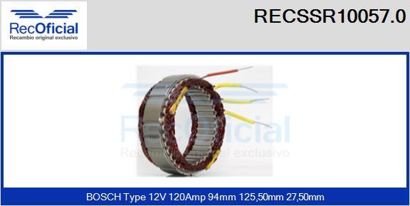 RECOFICIAL RECSSR10057.0 - Статор, генератор vvparts.bg