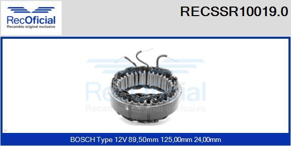 RECOFICIAL RECSSR10019.0 - Статор, генератор vvparts.bg