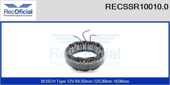 RECOFICIAL RECSSR10010.0 - Статор, генератор vvparts.bg