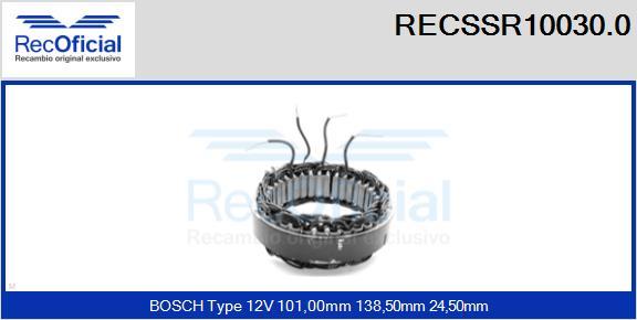 RECOFICIAL RECSSR10030.0 - Статор, генератор vvparts.bg