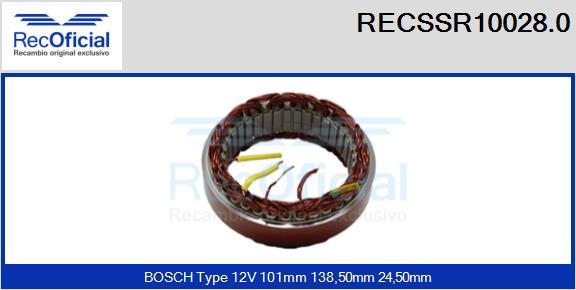 RECOFICIAL RECSSR10028.0 - Статор, генератор vvparts.bg