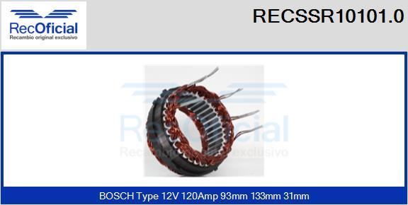 RECOFICIAL RECSSR10101.0 - Статор, генератор vvparts.bg