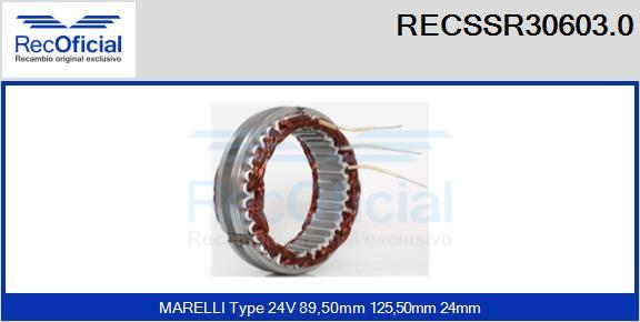 RECOFICIAL RECSSR30603.0 - Статор, генератор vvparts.bg