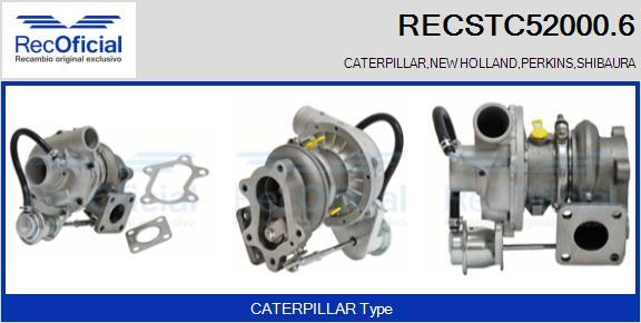 RECOFICIAL RECSTC52000.6 - Турбина, принудително пълнене с въздух vvparts.bg