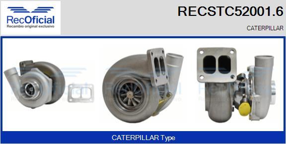 RECOFICIAL RECSTC52001.6 - Турбина, принудително пълнене с въздух vvparts.bg