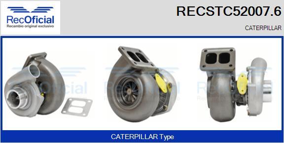 RECOFICIAL RECSTC52007.6 - Турбина, принудително пълнене с въздух vvparts.bg