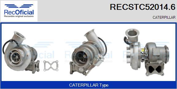 RECOFICIAL RECSTC52014.6 - Турбина, принудително пълнене с въздух vvparts.bg