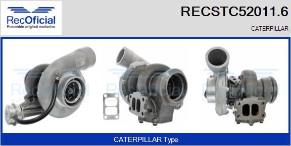 RECOFICIAL RECSTC52011.6 - Турбина, принудително пълнене с въздух vvparts.bg