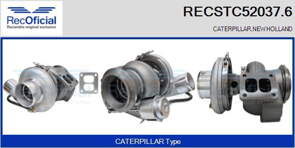 RECOFICIAL RECSTC52037.6 - Турбина, принудително пълнене с въздух vvparts.bg