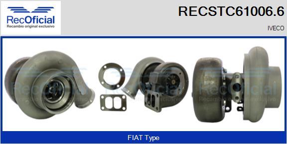 RECOFICIAL RECSTC61006.6 - Турбина, принудително пълнене с въздух vvparts.bg