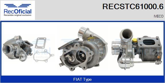 RECOFICIAL RECSTC61000.6 - Турбина, принудително пълнене с въздух vvparts.bg