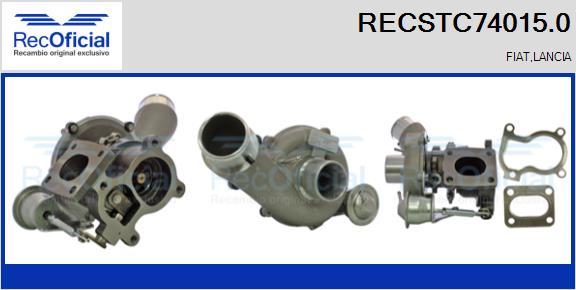 RECOFICIAL RECSTC74015.0 - Турбина, принудително пълнене с въздух vvparts.bg