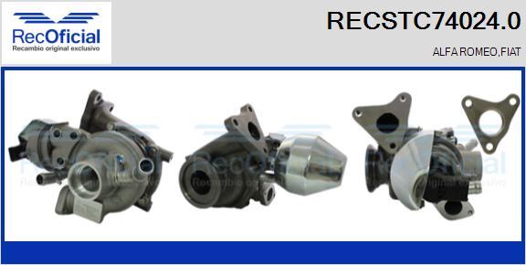 RECOFICIAL RECSTC74024.0 - Турбина, принудително пълнене с въздух vvparts.bg