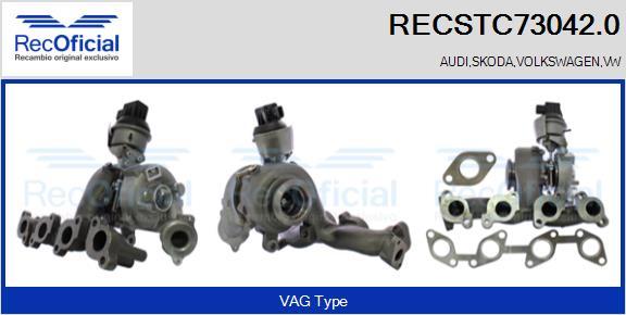 RECOFICIAL RECSTC73042.0 - Турбина, принудително пълнене с въздух vvparts.bg