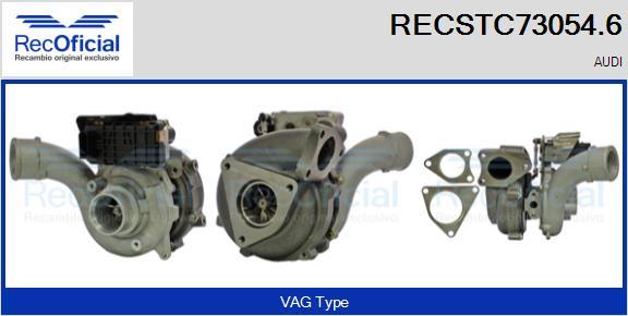 RECOFICIAL RECSTC73054.6 - Турбина, принудително пълнене с въздух vvparts.bg