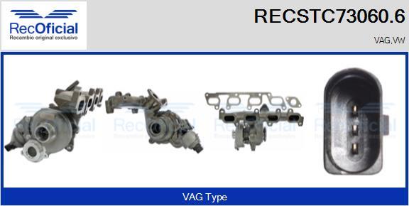 RECOFICIAL RECSTC73060.6 - Турбина, принудително пълнене с въздух vvparts.bg