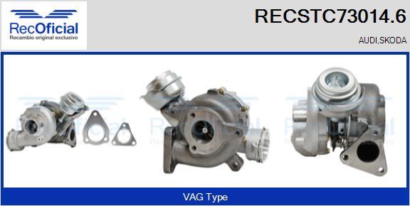 RECOFICIAL RECSTC73014.6 - Турбина, принудително пълнене с въздух vvparts.bg