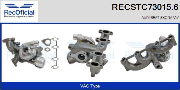 RECOFICIAL RECSTC73015.6 - Турбина, принудително пълнене с въздух vvparts.bg