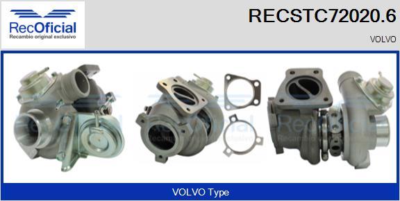 RECOFICIAL RECSTC72020.6 - Турбина, принудително пълнене с въздух vvparts.bg