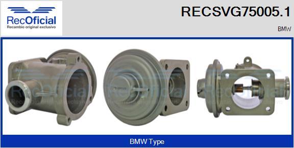 RECOFICIAL RECSVG75005.1 - AGR-Клапан vvparts.bg