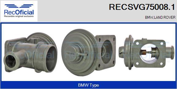 RECOFICIAL RECSVG75008.1 - AGR-Клапан vvparts.bg