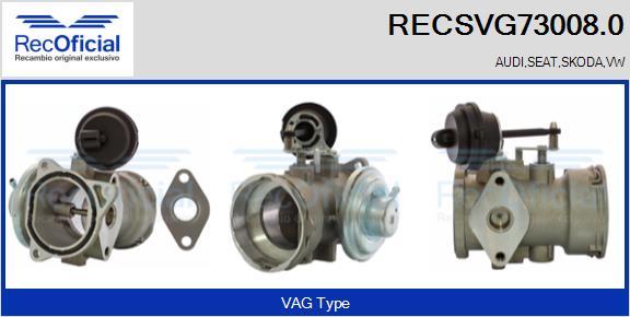 RECOFICIAL RECSVG73008.0 - AGR-Клапан vvparts.bg