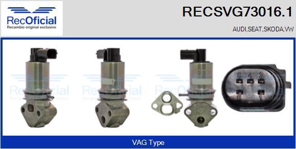 RECOFICIAL RECSVG73016.1 - AGR-Клапан vvparts.bg