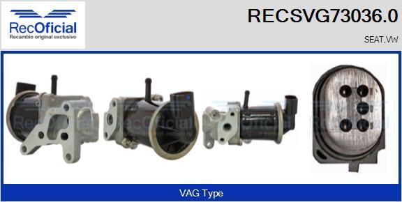 RECOFICIAL RECSVG73036.0 - AGR-Клапан vvparts.bg