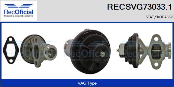 RECOFICIAL RECSVG73033.1 - AGR-Клапан vvparts.bg