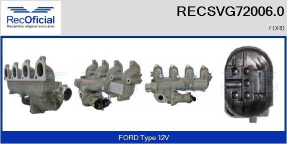 RECOFICIAL RECSVG72006.0 - AGR-Клапан vvparts.bg