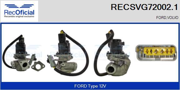 RECOFICIAL RECSVG72002.1 - AGR-Клапан vvparts.bg