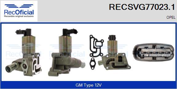RECOFICIAL RECSVG77023.1 - AGR-Клапан vvparts.bg