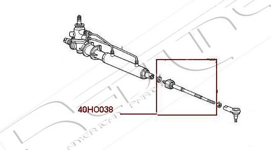 Red Line 40HO038 - Аксиален шарнирен накрайник, напречна кормилна щанга vvparts.bg