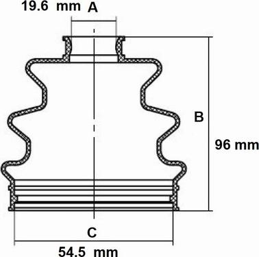 Red Line 59CV011 - Маншон, полуоска vvparts.bg