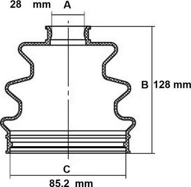 Red Line 59DG000 - Маншон, полуоска vvparts.bg