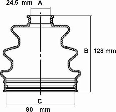 Red Line 59GW000 - Маншон, полуоска vvparts.bg