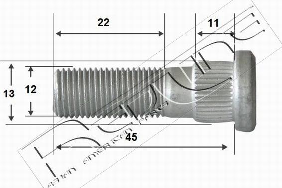 Red Line 73HY007 - Болтове, носач vvparts.bg