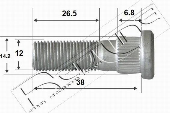 Red Line 73TO003 - Болтове, носач vvparts.bg