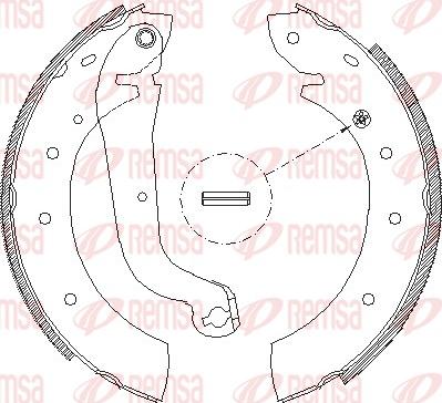 Remsa 4514.00 - Спирачна челюст vvparts.bg