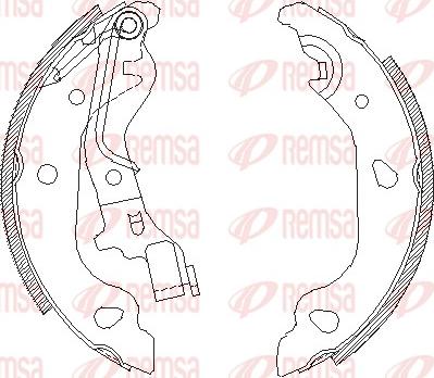 Remsa 4098.00 - Спирачна челюст vvparts.bg