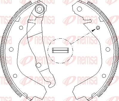 Remsa 4088.00 - Спирачна челюст vvparts.bg