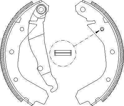 Magneti Marelli 363609504050 - Комплект спирачна челюст vvparts.bg