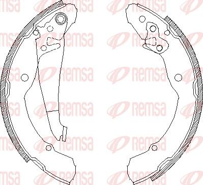 Remsa 4082.00 - Спирачна челюст vvparts.bg