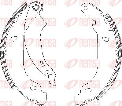 Remsa 4076.00 - Спирачна челюст vvparts.bg