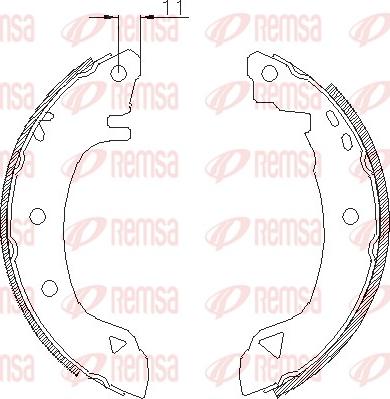 Remsa 4182.00 - Спирачна челюст vvparts.bg