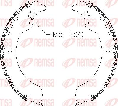 Remsa 4355.00 - Спирачна челюст vvparts.bg