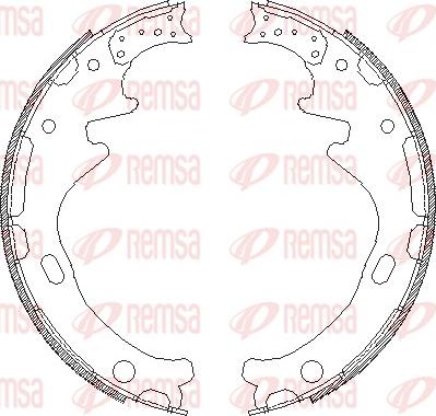 Remsa 4358.00 - Спирачна челюст vvparts.bg